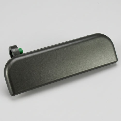Black car exterior mirror cover on a yellow background