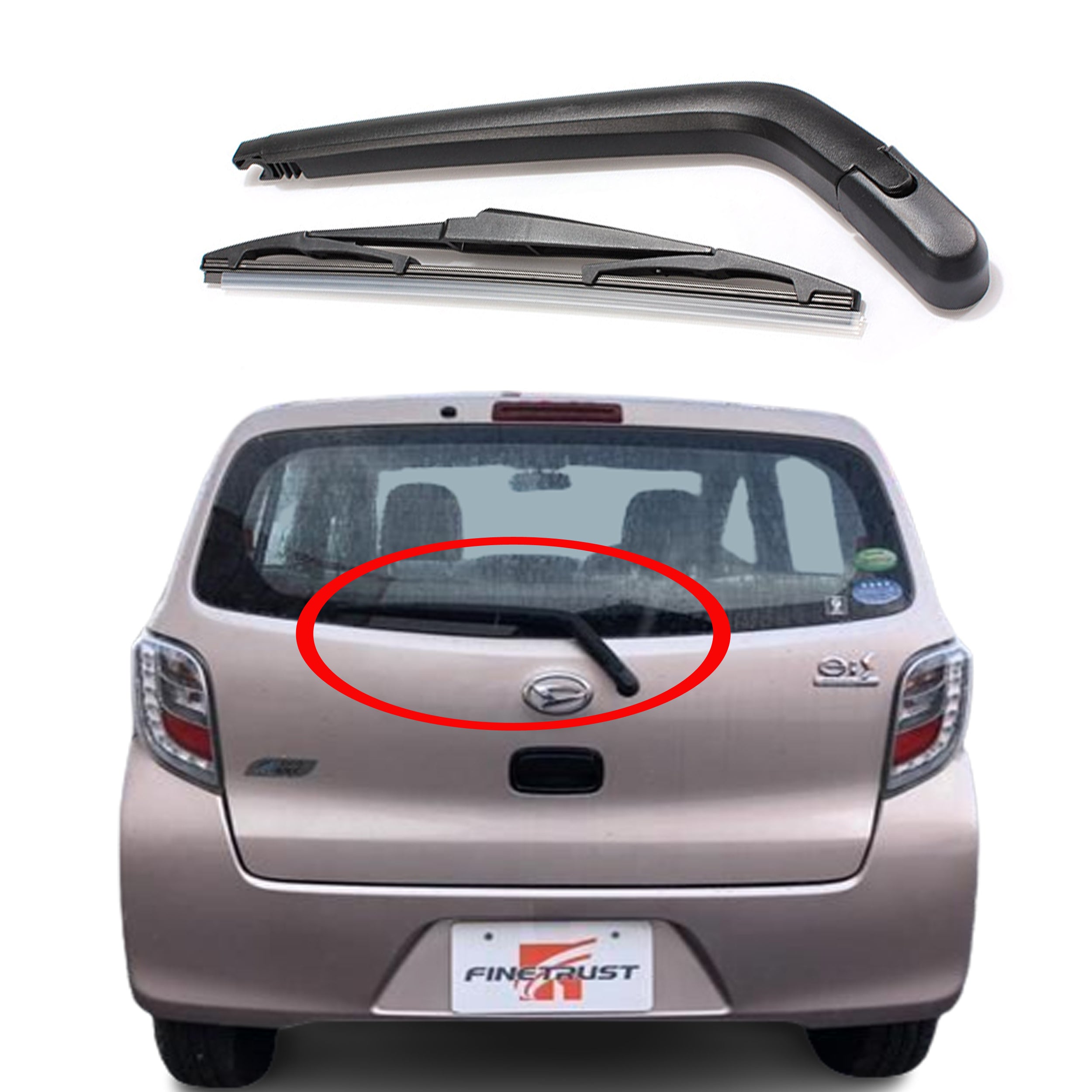 Daihatsu Mira Complete Digi Wiper-Rear Digi Wiper 2007-2020 Pc