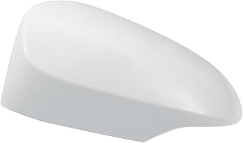 White car mirror cover on a white background