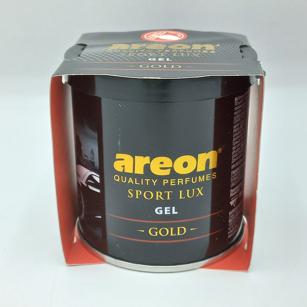Areon Sport Lux Gold gel packaging on a white background