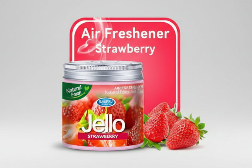 Jello Air Freshener Gel-Car Fragrance Gel For Car Desire Perfume Gel (Strawberry)