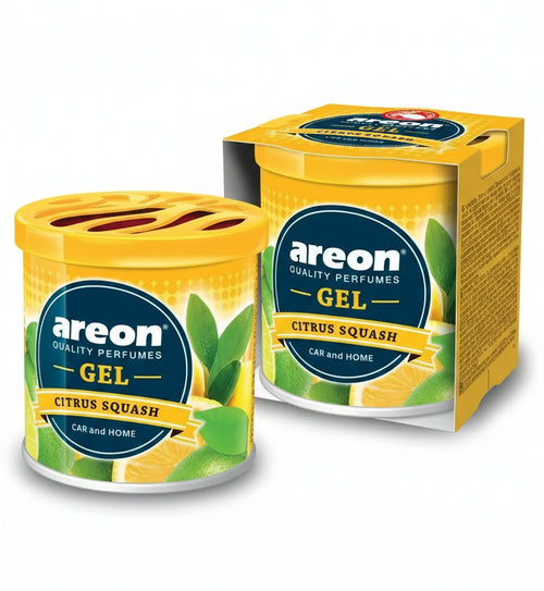 Areon Citrus Squash gel packaging on a white background