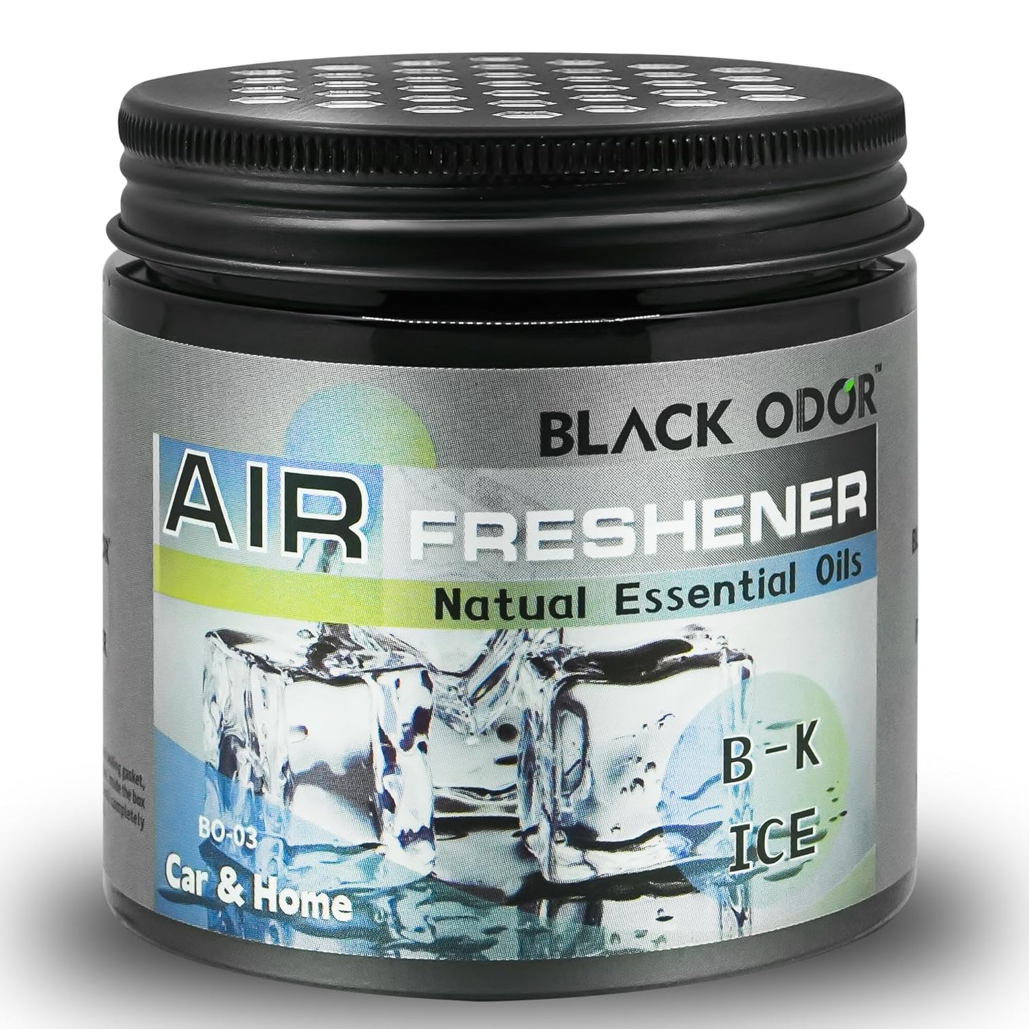 BLACK ODOR Air Freshener Gel-Car Fragrance Gel For Car Desire Perfume Gel (B-K Ice)