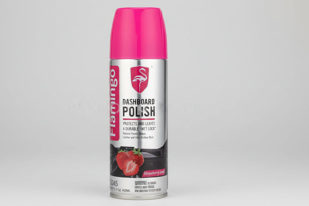 Flamingo Multi Purpose Polish for Dash Board and Enhances Shine Etc 450 ml