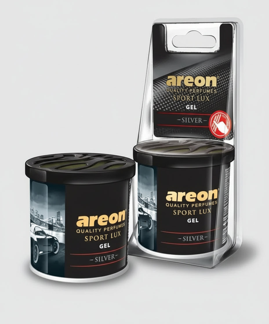 Two containers of areon Sport Lux Gel with packaging on a white background