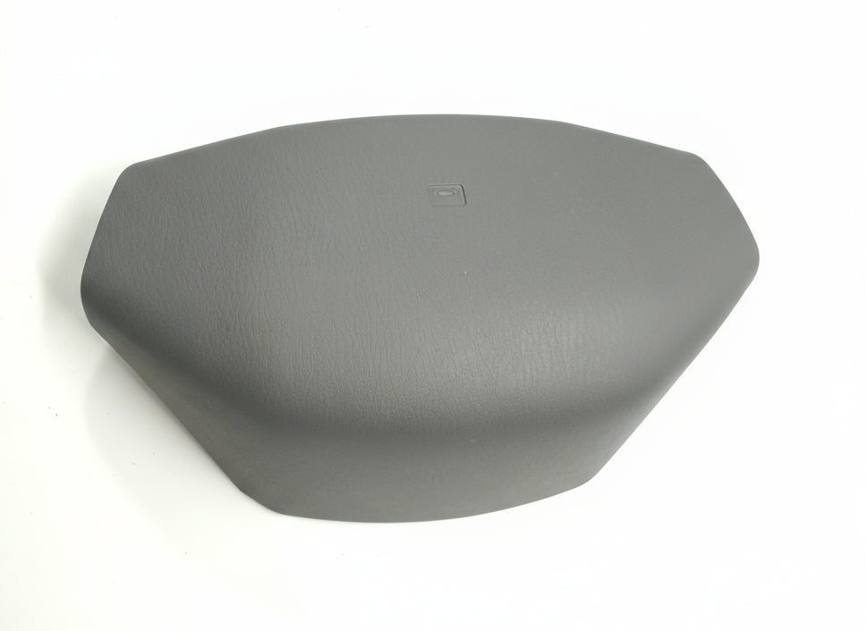 Gray car airbag on a white background