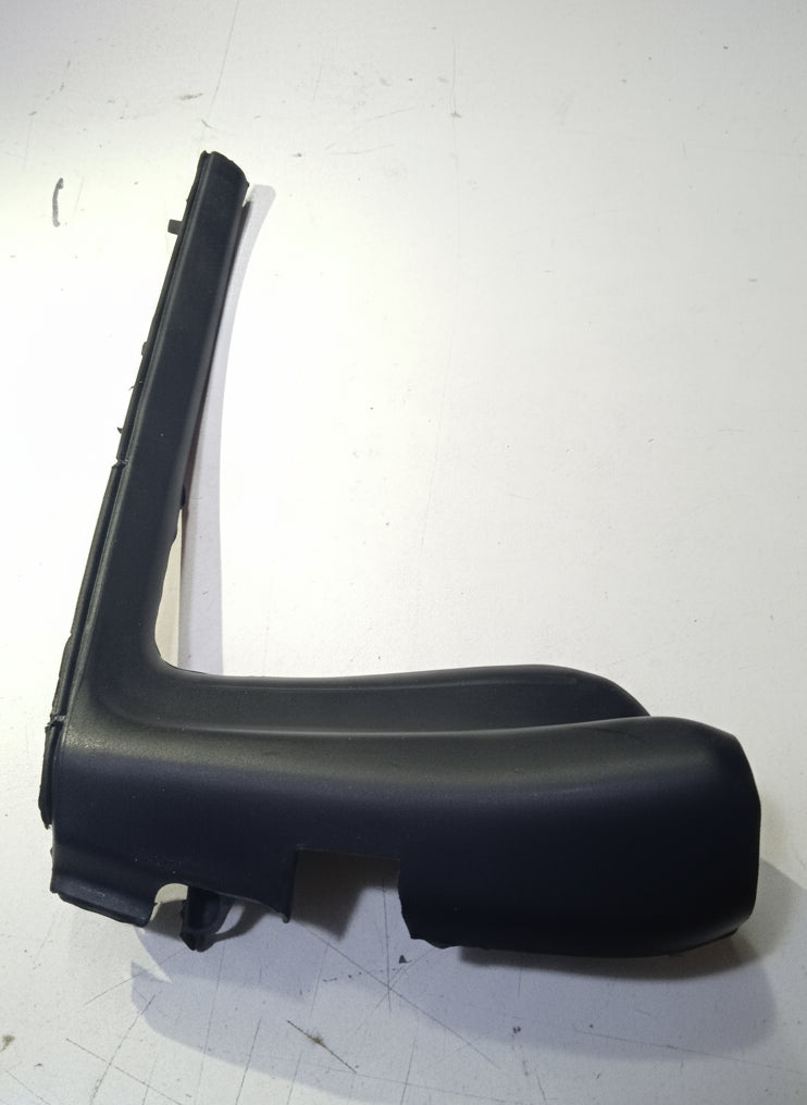Black car side mirror cover on a white background