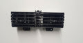 Black metal heat sink on a white background
