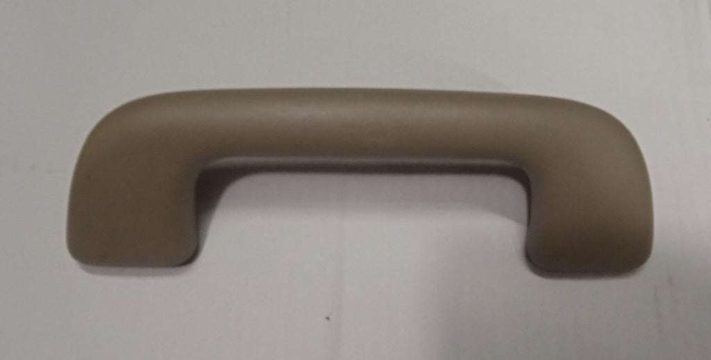 Brown cabinet handle on a white background