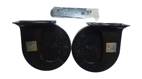 SEGER 60E Pressure Horn/Snail Horn Bike & Car 12V Set