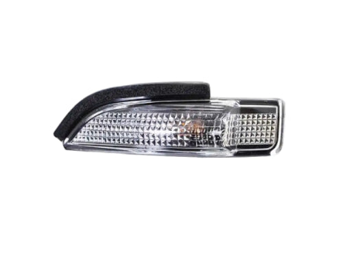 Car side indicator light on a white background