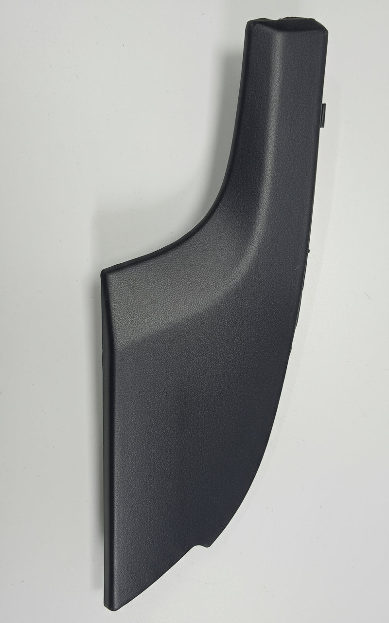 Black car interior component on a clear background