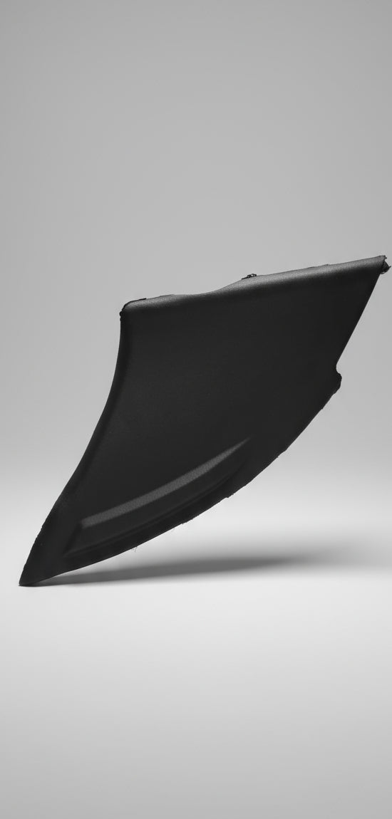 Black car air vent on a white background