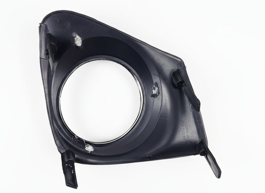 Black rubber gasket on a tiled floor