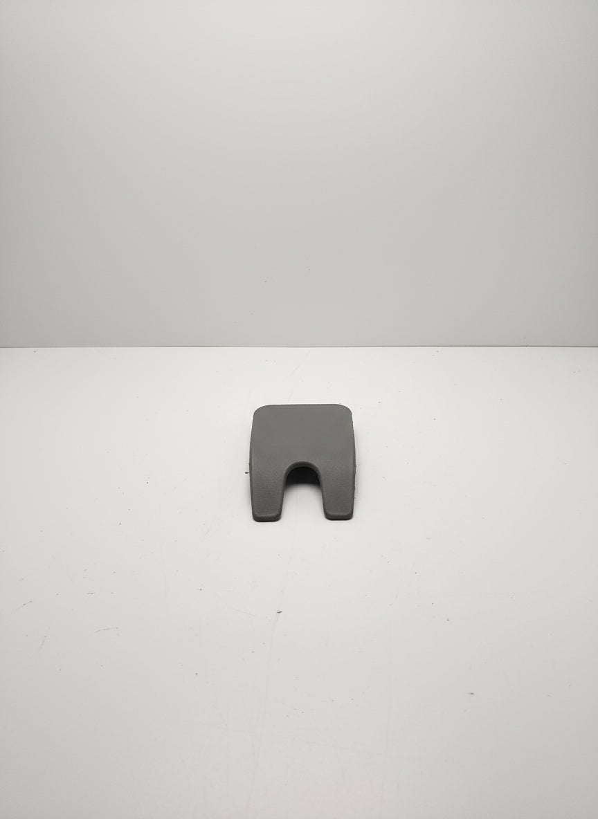 Gray car mat on a light gray background