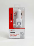 Sigma diamond series car charger in packaging on a dark surface
