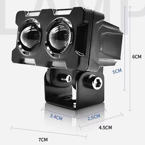 Eye Auxiliary Projector-Fog Light Dual Color White/Yellow & Flashing Led Lights 20V as Pc