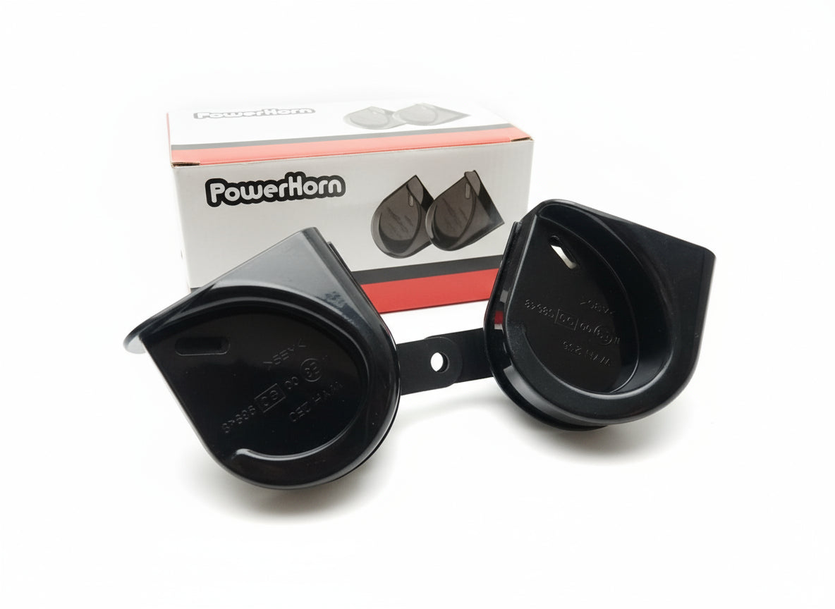 Power CL9 Horn Pressure Horn/Snail Horn Bike & Car 12V Set