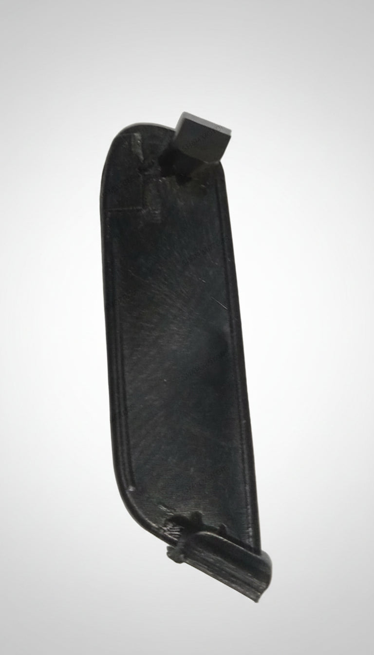 Black car air vent on a light gray background