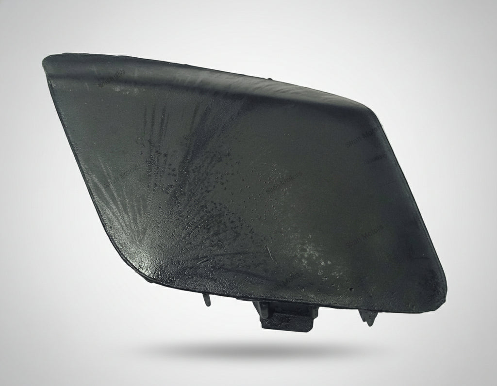 Black rubber gasket on a white background