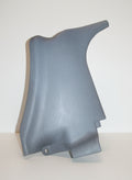 Gray plastic car part on a white background