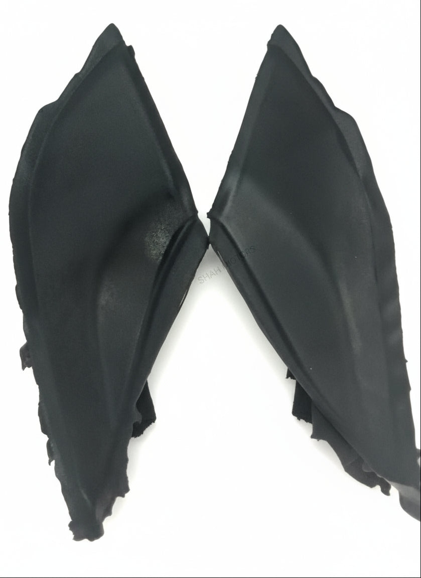 Two black car fenders on a white background with 'SAMA MOTORS' branding.