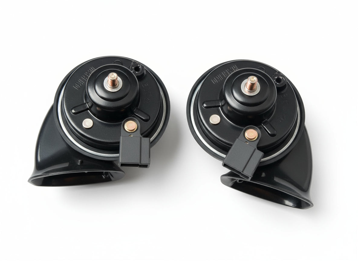 SARO Blue Tone Super Sports-Horn Pressure Horn-Snail Horn Bike & Car 12V Set