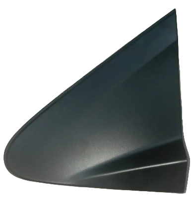 Black car antenna on a textured white background