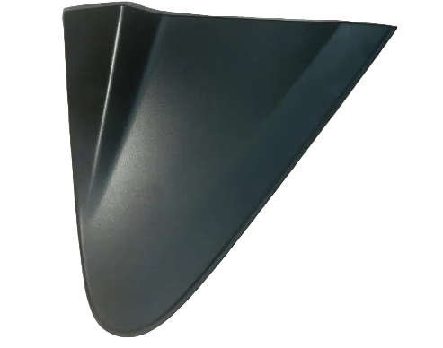 Black car antenna on a textured white background