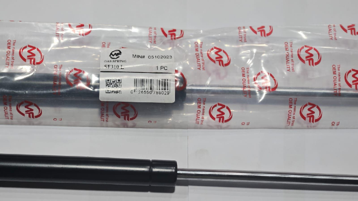 Two car wiper blades in packaging on a black background