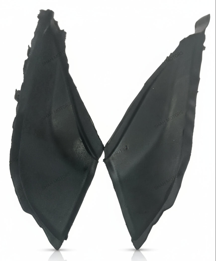 Two black car parts on a white background with 'SWM MOTORS' branding.