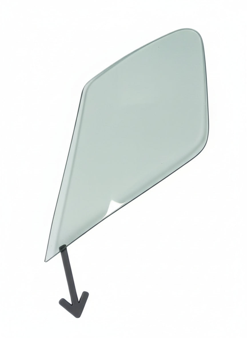 Car mirror on a blue textured surface