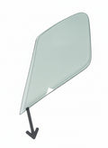 Car mirror on a blue textured surface