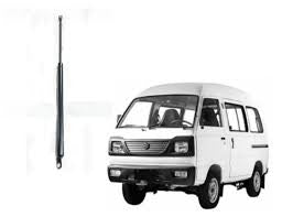 Car antenna with a white van on a white background