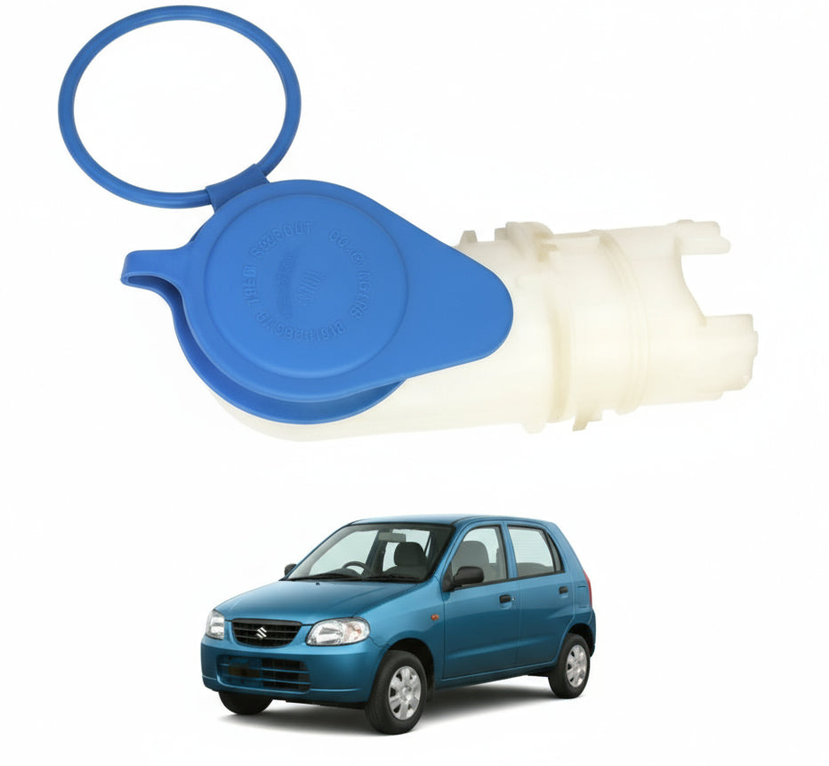 Blue car key fob cover with keychain on a white background, featuring the NDE logo.