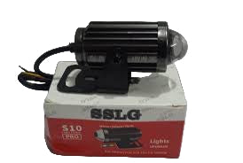 Light bulb on a box with 'SSLG' branding against a white background