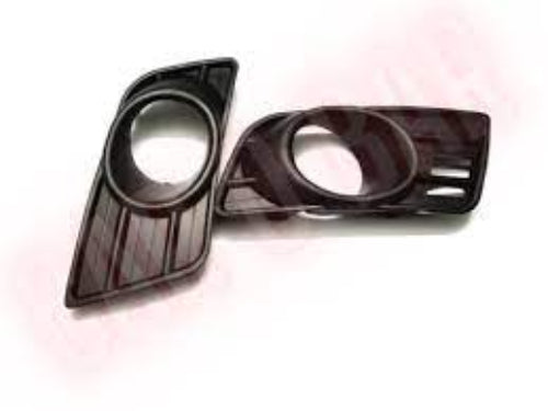 Car air vent grills on a light pink background