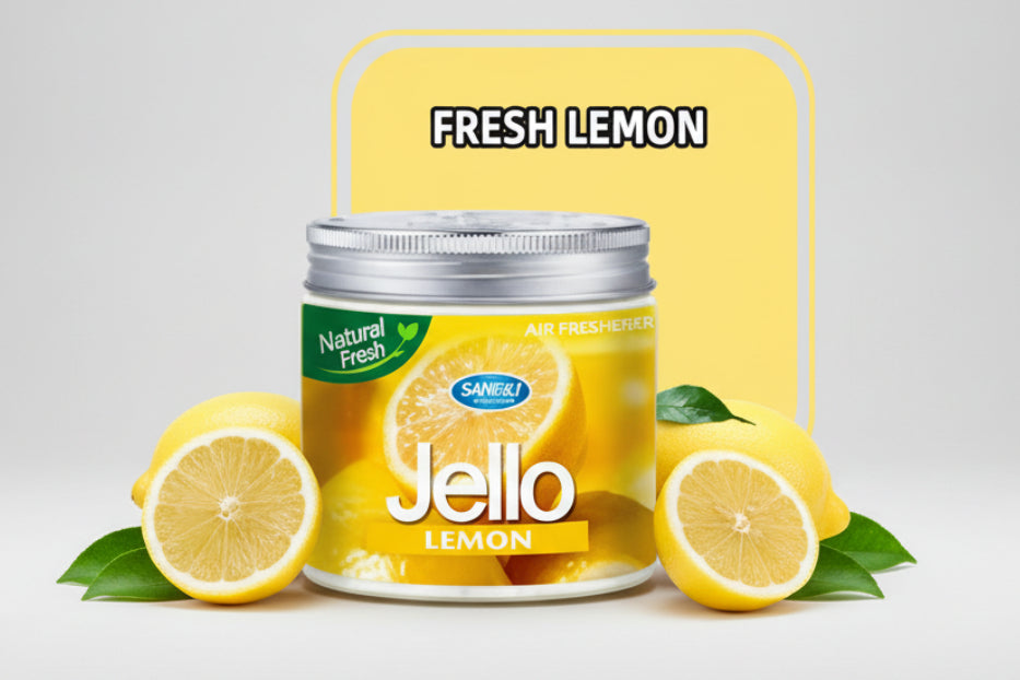 Jello Air Freshener Gel-Car Fragrance Gel For Car Desire Perfume Gel (Lemon)