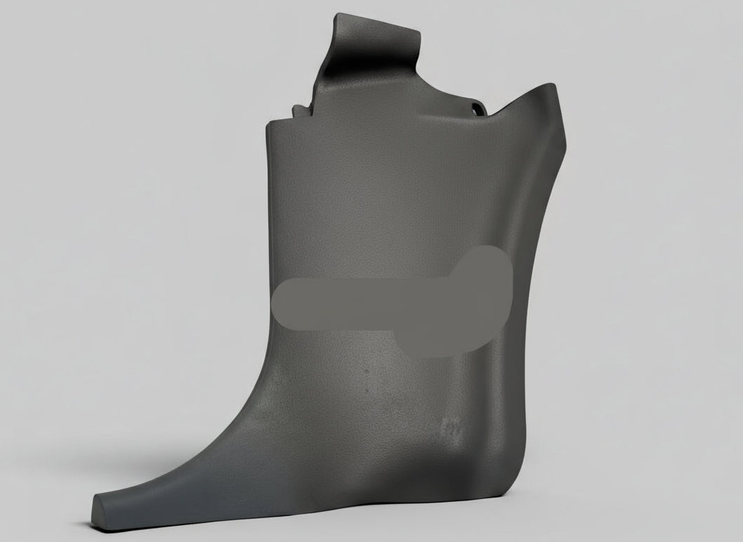 Black car boot liner with a brand logo on a white background