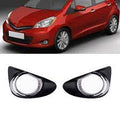Toyota Vitz Fog Lamp Cover with Chorom Ring Model 2011-2014 Set