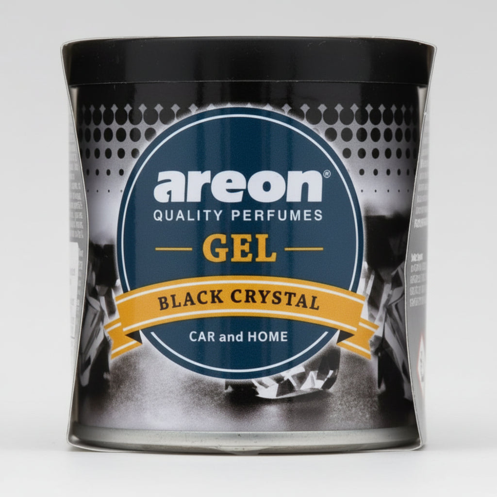 Areon GEL Black Crystal packaging on a white background