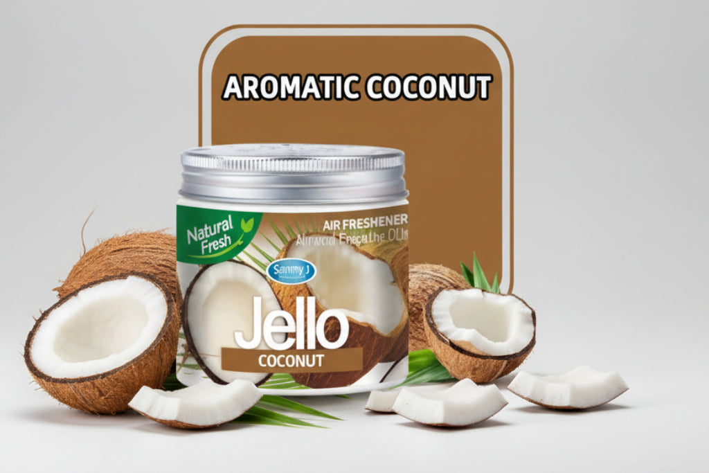 Jello Air Freshener Gel-Car Fragrance Gel For Car Desire Perfume Gel (Coconut)