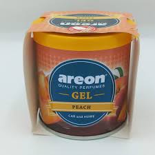 Areon GEL peach car air freshener in packaging