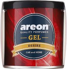 Areon Quality Perfumes Gel container with red and black design