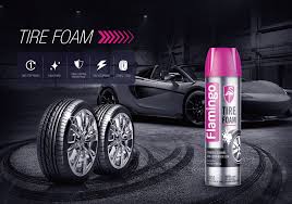 Flamingo Tire Cleaner Spray Foam 650ml