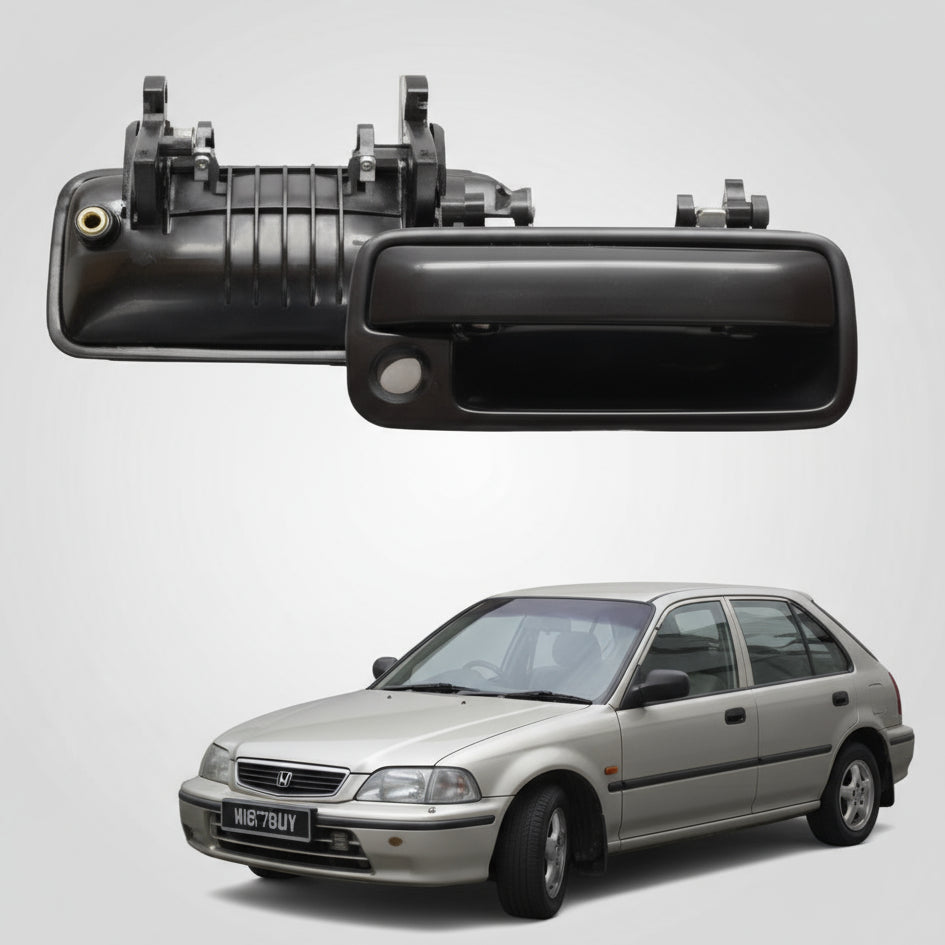 Honda City SX8 front door handle (R) with car model information.