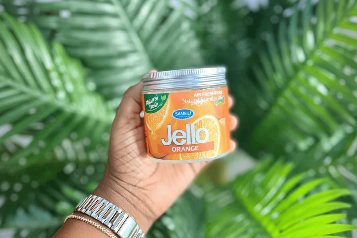 Jello Air Freshener Gel-Car Fragrance Gel For Car Desire Perfume Gel (Orange)