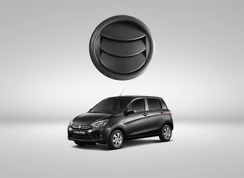 Car with a black air vent on a white background